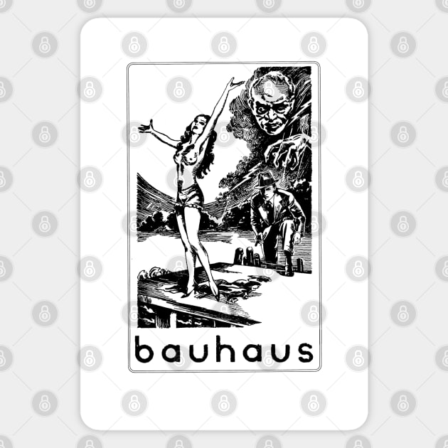 Bauhaus - Black Magic woman Sticker by Vortexspace